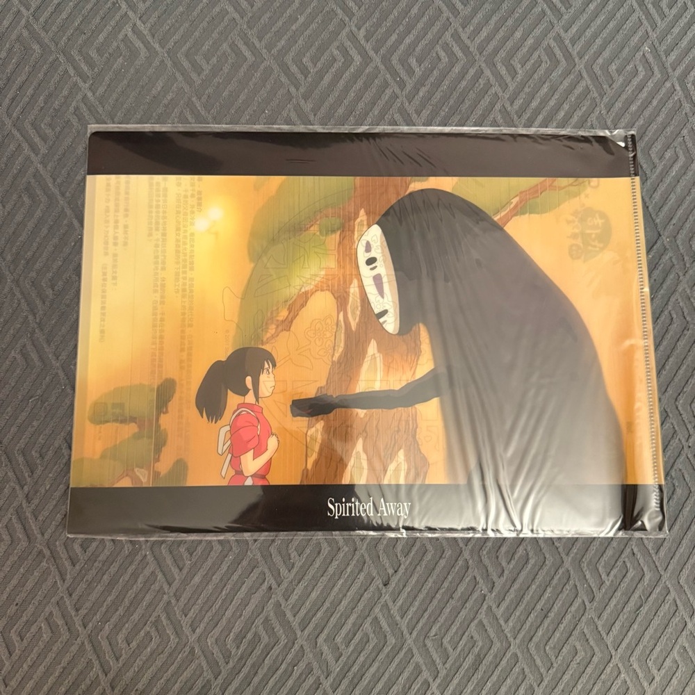 NEW Studio Ghibli's Spirited Away No Face Man Single File Folder Paper Size